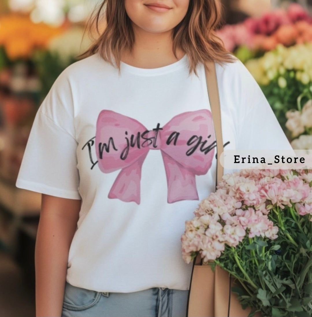 "I am just a girl" Women's T-shirt