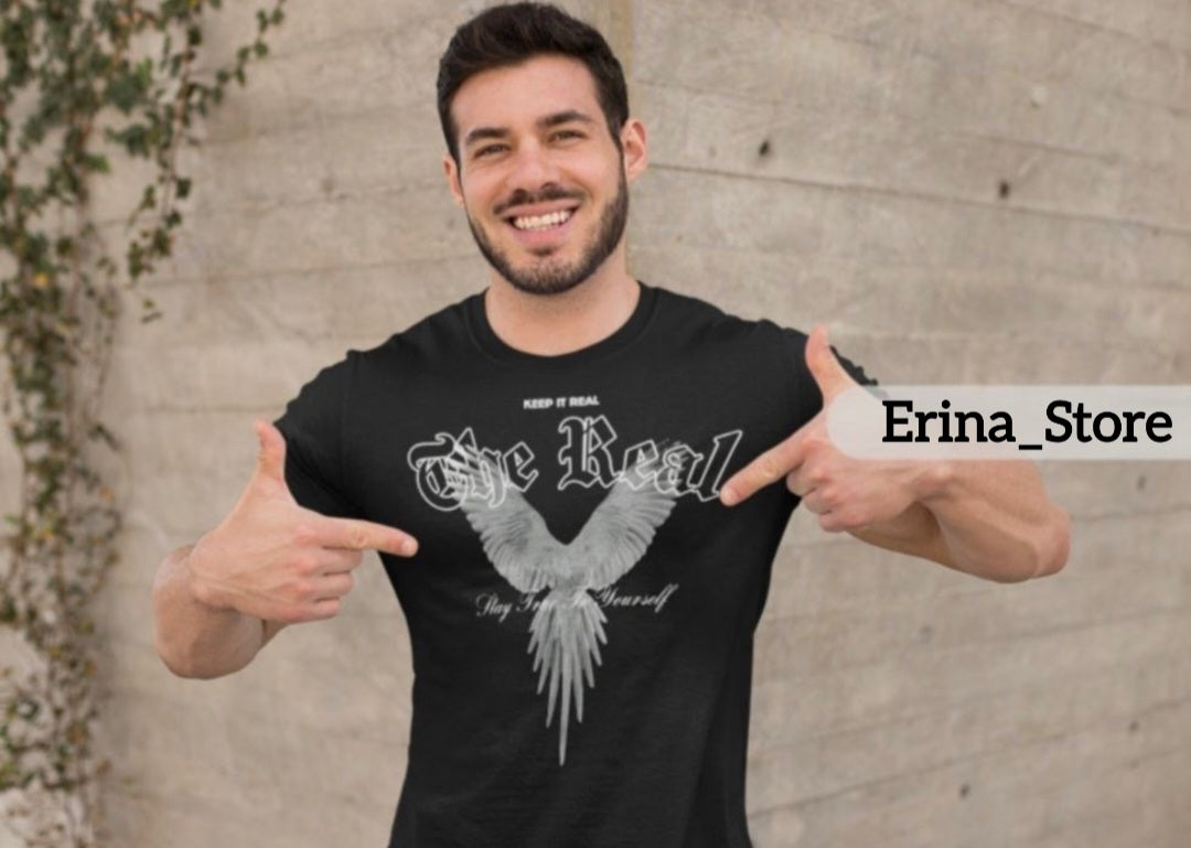 Men's "The Real Flight Graphic Tee – Keep It Real, Stay True T-shirt